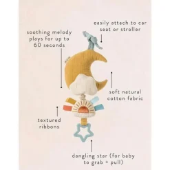 Itzy Ritzy - Brinquedo Musical Pull-Down Bitzy Notes™, Nuvem/Sol