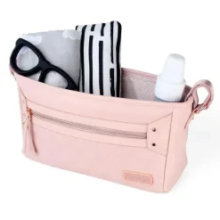 Itzy Ritzy - Caddie/organizador de carrinho ajustável, Blush