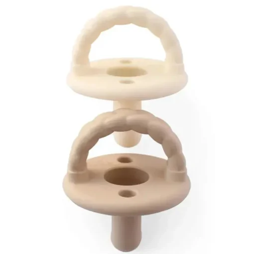 Itzy Ritzy - Chupeta de silicone 2Pk, tranças de torrada e creme de manteiga