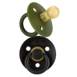 Itzy Ritzy - chupetas de borracha natural camufladas e meia-noite 2Pk