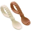 Itzy Ritzy - conjunto de colheres e garfos para doces com creme de manteiga, caramelo e 2 unidades