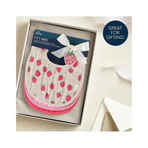 Itzy Ritzy - Itzy Bibs™, Strawberries + Cream