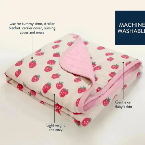 Itzy Ritzy - Itzy Blanket™, Strawberries + Cream