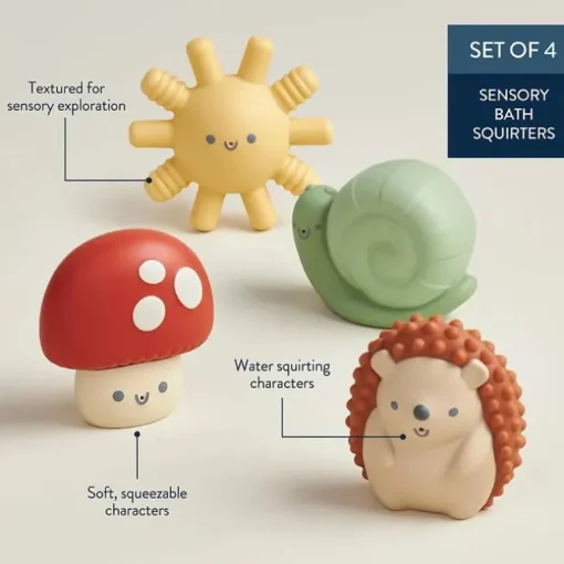 Itzy Ritzy - Itzy Squirt™ 4-Pack Of Soft Bath Toys