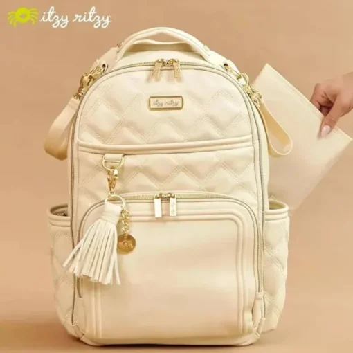 Itzy Ritzy - Mochila para fraldas, mochila Boss Plus de grande capacidade para bebês, leite e mel