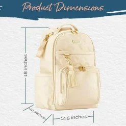Itzy Ritzy - Mochila para fraldas, mochila Boss Plus de grande capacidade para bebês, leite e mel