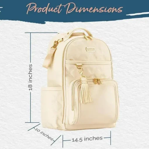 Itzy Ritzy - Mochila para fraldas, mochila Boss Plus de grande capacidade para bebês, leite e mel