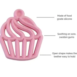 Itzy Ritzy - Mordedor de Silicone, Cupcake