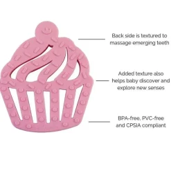 Itzy Ritzy - Mordedor de Silicone, Cupcake