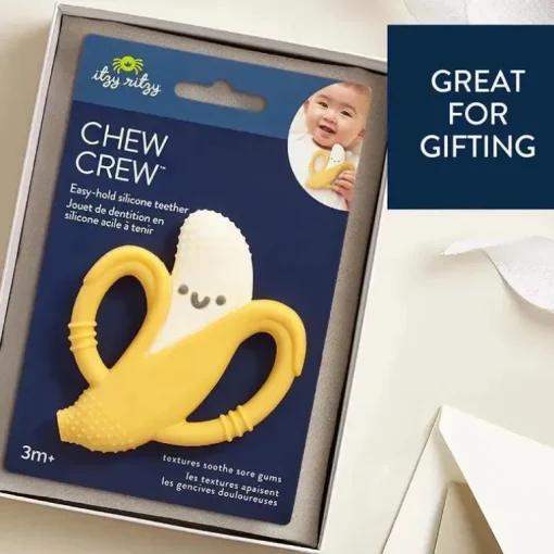Itzy Ritzy - mordedor de silicone com alças fáceis de agarrar, banana