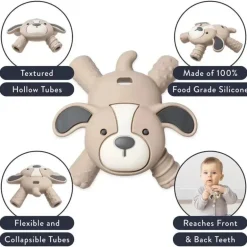 Itzy Ritzy - Ritzy Teether™ Mordedor de molares para bebês, cachorrinho