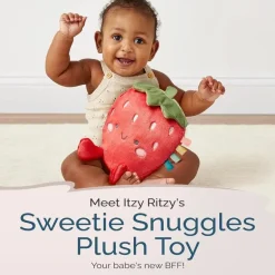 Itzy Ritzy - Sweetie Snuggles Plush, Strawberry