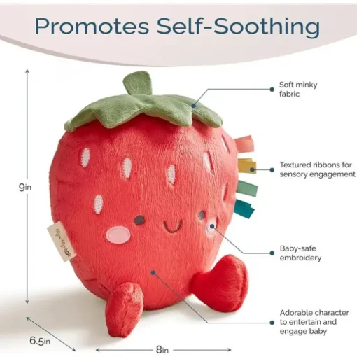 Itzy Ritzy - Sweetie Snuggles Plush, Strawberry