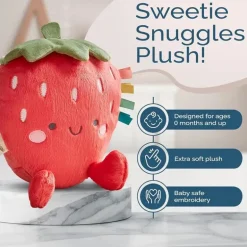Itzy Ritzy - Sweetie Snuggles Plush, Strawberry