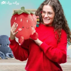 Itzy Ritzy - Sweetie Snuggles Plush, Strawberry