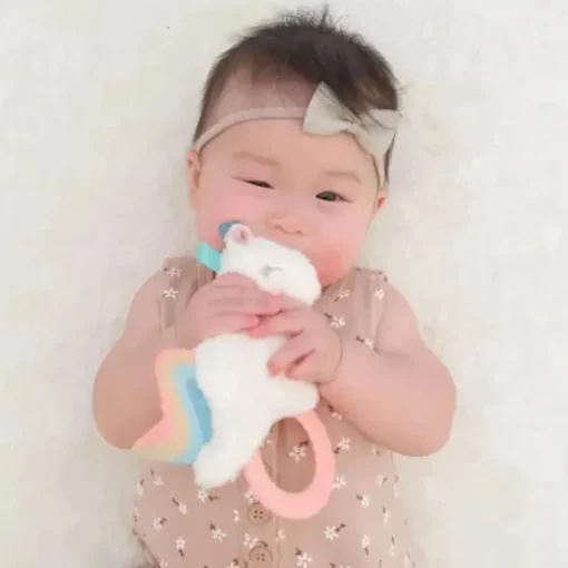 Itzy Ritzy Rattle Pal pelúcia com mordedor unicórnio