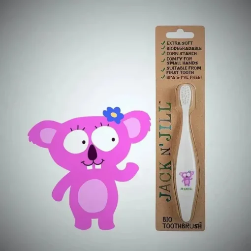 Jack N' Jill - escova de dentes com cerdas extra macias para crianças, Koala Baby