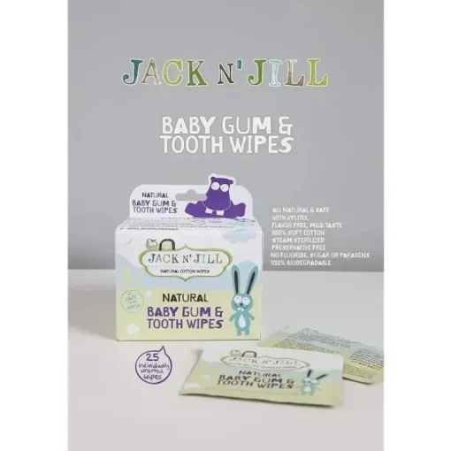 Jack N' Jill - Lenços umedecidos e chicletes para bebês de 25 quilates