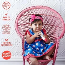 Jack N' Jill - pasta de dente natural para bebês e crianças pequenas, mirtilo 1,76 onças