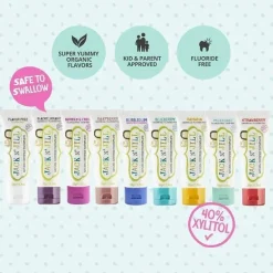 Jack N' Jill - pasta de dente natural para bebês e crianças pequenas, 1,76 onças