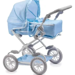 JC Toys - Berenguer Boutique, carrinho de boneca dobrável de luxo com dossel, azul