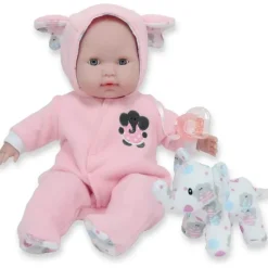 Jc Toys - Berenguer Boutique Soft Body Baby Doll Open/Close Eyes. Animal Theme Pink. Window Box