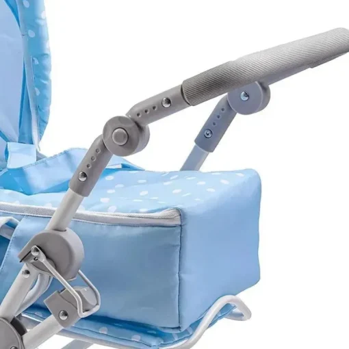 JC Toys - Berenguer Boutique, carrinho de boneca dobrável de luxo com dossel, azul