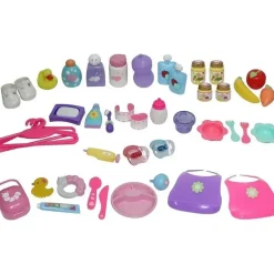 JC Toys - Bolsa de acessórios para berçário com 45 peças para brincar, maiores de 2 anos