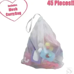 JC Toys - Bolsa de acessórios para berçário com 45 peças para brincar, maiores de 2 anos