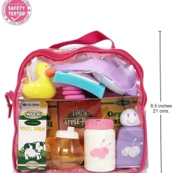JC Toys - Bolsa de acessórios para berçário de bonecas com 20 peças Berenguer Boutique, maiores de 2 anos