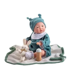 Jc Toys - Boneca Especializada Todo Vinil Menino Vestido, Azul Clássico