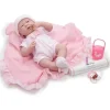 JC Toys - Boneca recém-nascida Soft Body Boutique, 15,5 polegadas, rosa