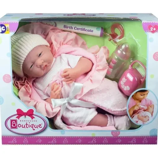 JC Toys - Boneca recém-nascida Soft Body Boutique, 15,5 polegadas, rosa