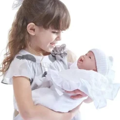 Jc Toys 15,5 Corpo Macio La Newborn em Estamenha Branca e Acessórios