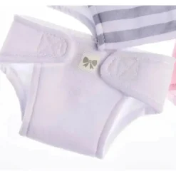 JC Toys - Fraldas ecológicas laváveis ​​e reutilizáveis ​​para bonecas, pacote com 4 para bonecas de 14 a 18 anos, rosa
