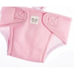 JC Toys - Fraldas ecológicas laváveis ​​e reutilizáveis ​​para bonecas, pacote com 4 para bonecas de 14 a 18 anos, rosa