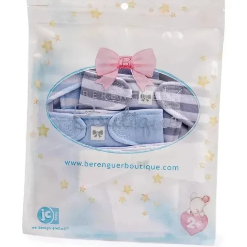 JC Toys - Fraldas ecológicas laváveis ​​e reutilizáveis ​​para bonecas, pacote com 4 para bonecas de 14 a 18 anos, azul, branco e cinza