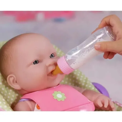JC Toys - Garrafas mágicas desaparecidas de luxo, cabe em todas as bonecas, leite e suco, maiores de 2 anos, rosa