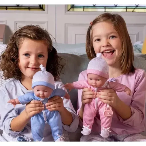 JC Toys - La Baby 11 Bonecas Gêmeas de Corpo Macio, Roupas Removíveis e Saco de Dormir Reversível e Acessórios
