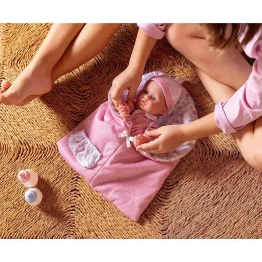 JC Toys - La Baby 11 Bonecas Gêmeas de Corpo Macio, Roupas Removíveis e Saco de Dormir Reversível e Acessórios