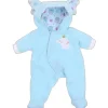 JC Toys - Roupa de boneca Berenguer Boutique, macacão com capuz com tema de elefante azul, maiores de 2 anos