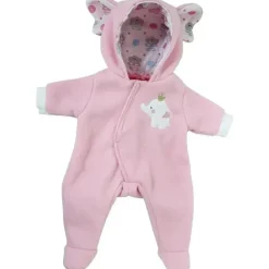 JC Toys - Roupa de boneca Berenguer Boutique, macacão com capuz com tema de elefante rosa, maiores de 2 anos