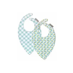 JJ Cole Bandana Babetes 2-Pack, Forest Flora