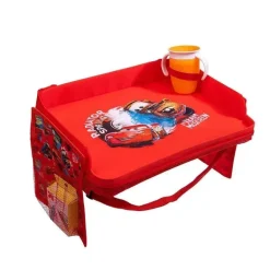 JL Childress - Bandeja de viagem 3 em 1 Disney Baby e suporte para tablet iPad, carros