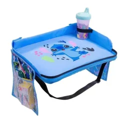 JL Childress - Bandeja de viagem 3 em 1 Disney Baby e suporte para tablet para iPad, Stitch