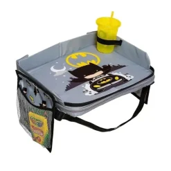 JL Childress - Bandeja de viagem 3 em 1 do Batman da DC Comics, bolsa de viagem e suporte para tablet