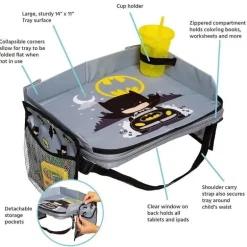 JL Childress - Bandeja de viagem 3 em 1 do Batman da DC Comics, bolsa de viagem e suporte para tablet
