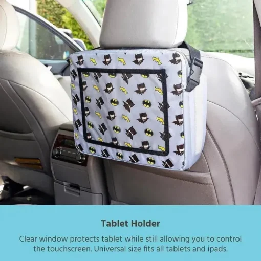 JL Childress - Bandeja de viagem 3 em 1 do Batman da DC Comics, bolsa de viagem e suporte para tablet