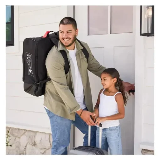 JL Childress - Bolsa de viagem compacta sem acolchoamento para carrinho de bebê, preta