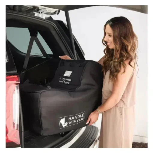 JL Childress - Bolsa de viagem para assento de carro infantil Premier, acolchoada - preta